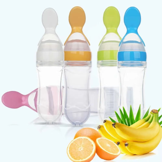 TinySnug™ Squeeze Spoon Bottle – Less Mess, More Smiles